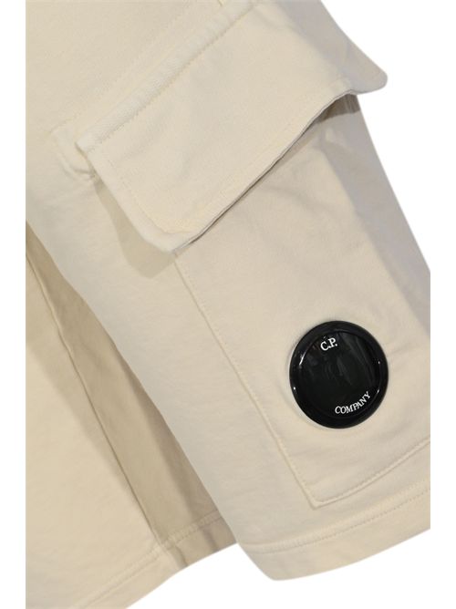 Bermuda cargo in fleece di cotone leggero C.P. COMPANY | 20CMSB704A 002246G114